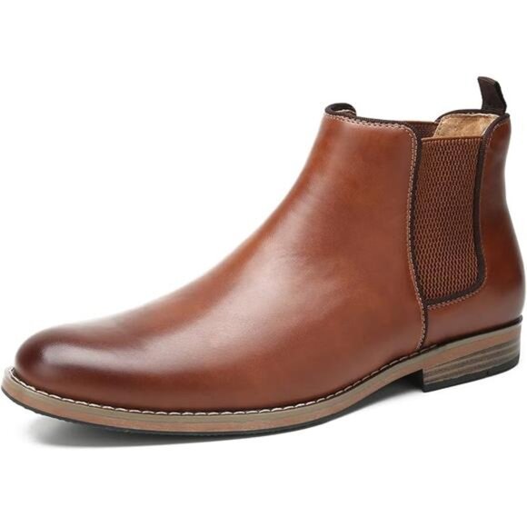 Men Chelsea Boots Casual Suede Dress Boots Comfortable Oxfords Ankle Boots - Picture 6 of 6